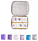 CSY art gallery Set di acquerelli per artisti fatti a mano - Acquerelli glitterati perlati - Acquerelli metallizzati - Tavolozza di colori vivaci e brillanti (Purple Star)