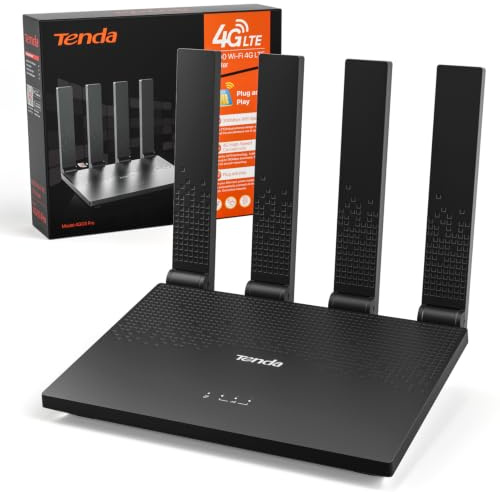 Tenda Routeur 4G avec Carte SIM Box 4G N300 Mobile LTE Cat4 4G03 Pro V2.0