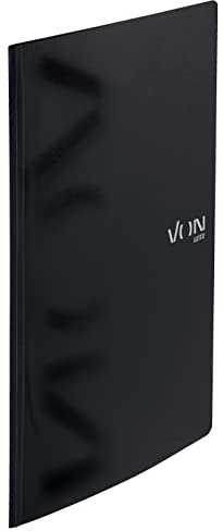 VON Leitz 10er Pack Schnellhefter A4, PP Kunststoff, Für 100 Blatt, Leichter Softcover-Ordner, Mit modernem VON-Aufdruck, Für Schule & Zuhause, Schwarz, 46790095