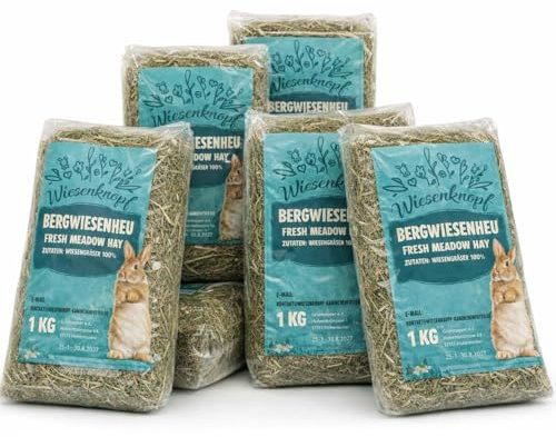 Bergwiesenheu 6 kg einzeln verpackt Wiesenknopf