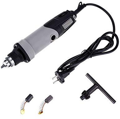 Uadme Amoladora Eléctrica Taladro de 400 W, Amoladora Recta Amoladora Recta Mini Taladro Eléctrico Herramienta Rotativa Multifunción 6 Pasos Velocidad Variable 0-28000r/min