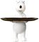 LOVIVER Modern Bär Figur Schlüsselschale mit ständer, Schmuckschale, Aufbewahrungsfigur, Serviertablett, Schlüssel, Süßigkeitenschale, Basteln, Ornamenthalter Tisch Deko