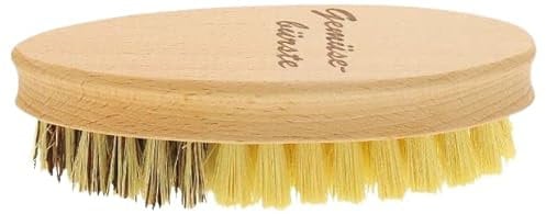 teemando® Gemüsebürste, Reinigungsbürste aus Buchenholz mit Naturborsten in 2 Härtegraden