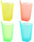 Taozoey Gobelets Colorés Avec Paille Intégrée, 4 Couleurs Tasses Colorés, Tout-Petits Gobelet Empilable Avec Paille, Tasses à Paille Intégrée Sans BPA Pour un Usage Quotidien(360ML, 4 Pack)