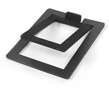 Speaker Desktop Stands, Metal Tilted Speakers Storage Bracket Holder for Kanto's YU4 & Similar Size Speaker (Black-1)