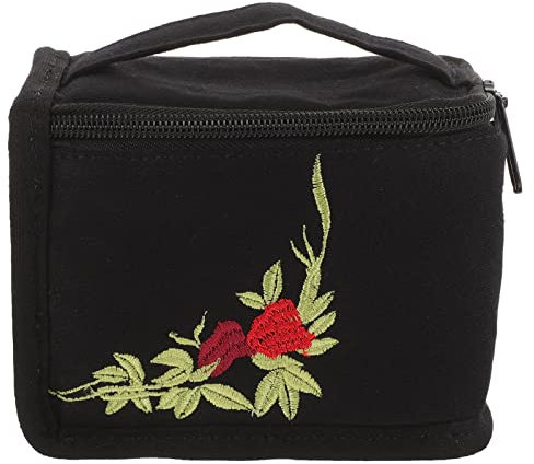 Theaque Aufbewahrungsbox für ätherische Öle, Tragetasche für ätherische Öle, Organizer für ätherische Öle, Tasche