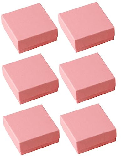 Cabilock 6er-box Schmuckschatulle Als Geschenk Halskette-geschenkbox Schmuckschatullen Aus Pappe Schmuckkästchen Für Anhänger Schmuck-organizer Ohrring-boxen Kleiner Schmuck Papier Armband