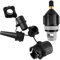 Connextion Sup Pumpe Adapter Adapter Sup Pumpe mit 4 Stück Gasdüse Sup Ventiladapter für alle Arten von Paddle-Boards,Kajaks, Kanus, Schlauchbooten, Schwimmringen usw (Schwarz)