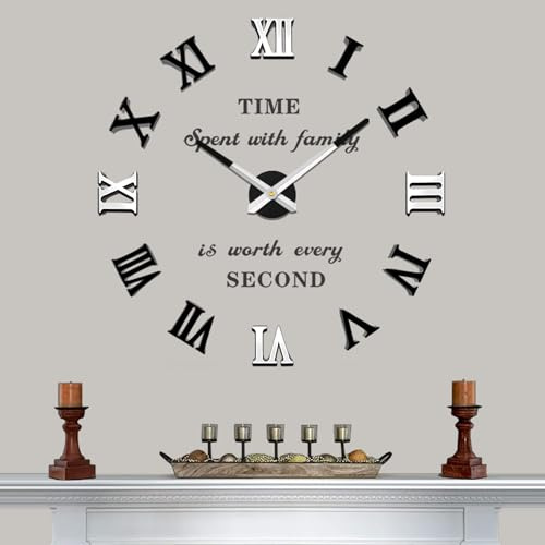 Vangold Design Riesige Wanduhr für Wohnzimmer