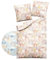 Dormisette Edel Biber Kuschel Bettwäsche 2 TLG. 135x200cm Blau Beige Bunt Ornamente, Farbe:Beige