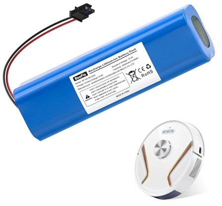 Beefix Ersatzakku für Eufy RoboVac X8, RoboVac X8 Hybrid, RoboVac X8 White, RoboVac X8 Hybrid White, T226X Neu Akku 5200mAh 14.4V Batterie Staubsauger Robotic Vacuum Battery