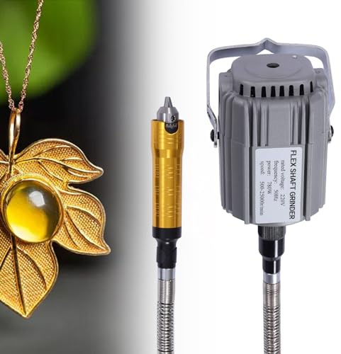 Flex Shaft Rotary Tool Hanging Mill Jewelry Tool 2300rpm Hanging Flexshaft Mill 780W Professional Rotary Tool with Foot Pedal Control, Electric Grinder Carver for Engraving, Polishing, Cutting