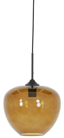 Light & Living Hängeleuchte Mayson - Braun - Ø30cm - Rund - Glas - Hängelampe & Pendellampe - Lampe Wohnzimmer & Schlafzimmer - Pendelleuchte Esstisch