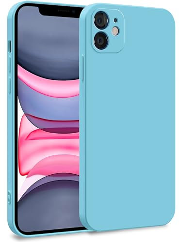 MyGadget TPU Case for iPhone 11 - Cover Dual Layer with Camera Protection | Inner Lining - Soft Touch Rubber & Anti-Scratch Shell Turquoise