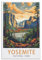 LNUYITR Yosemite National Park Vintage-Reiseposter, 20 x 30 cm, Leinwandkunst-Poster und Wandkunst, Bilddrucke, modernes Heim-Schlafzimmer, Dekor-Poster