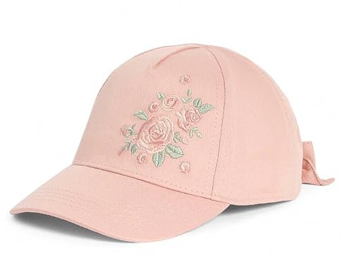 Gifts Treat Mädchen Baseballkappe Stickerei Design Kinder Sonne Hut einstellbar Baseballkappe für Mädchen, rosa Blume, 3-10 Jahre