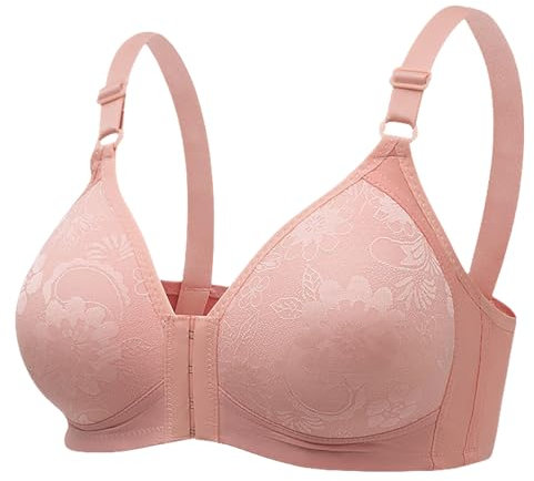 SCOCCA Damen Plus Size Full Coverage Front Closure Posture Back Unpad Wireless Minimizer Comfort BH