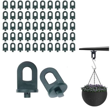Greenhouse Twist Clips - Corrosion Resistant Plastic Fixings for Hanging Basket Plants & Shade Cloth | Essential Greenhouse Accessories