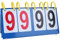 NOENNULL 3/4 Digit Flip Socreboard Tragbare Flip Sport Anzeigetafel Basketball Anzeigetafel Computer Tischtennis Basketball (4 Ziffern, Länge 37 cm, Breite 7,5 cm)