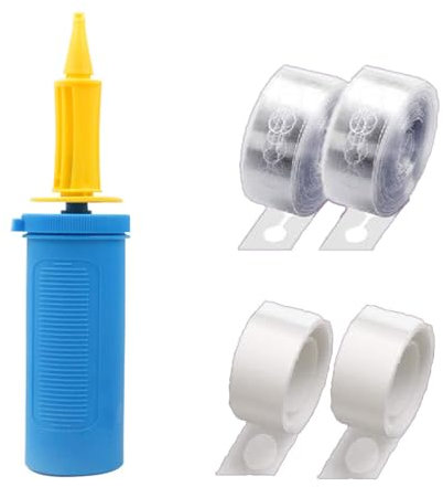 yowtiny Handheld Balloon Pump Two-Way Dual Action, Portable Manual Hand Pump,Inflator for Balloons Arch Kit, Foil, Yoga Balls