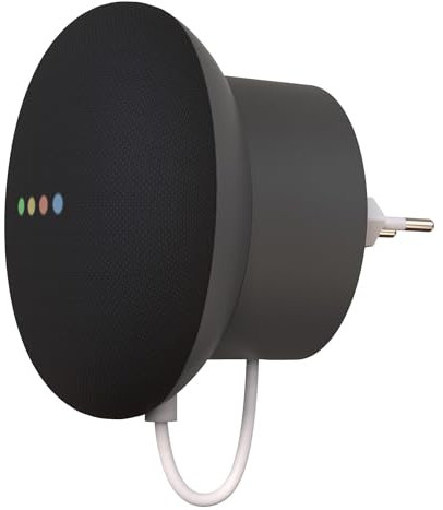 Support pour Google Nest Mini - Wall Mount - Compact - 2nd Gen - Cache les câbles lâches (Gris)