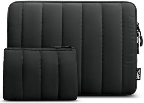 TECOOL Custodia PC 16 Pollici Portatile, Custodia Notebook 16 Pollici per Macbook Pro 16 M4 M3 M2 M1 2024 2023,Custodia 16 Lenovo Ideapad Thinkpad HP Dell Acer ASUS,Porta Computer Laptop 16, Nero