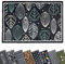 Mighty Mats Eco Flex Washable Door Mat - Highly Absorbent Anti-Slip Dirt Trapper Indoor Doormat with Anti-Curl Rubber Base - Abstract Leaf Green, 50 x 75cm