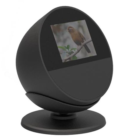 Soporte de Mesa para Echo Spot (2024), Soporte Ajustable para Echo Spot (2024), Soporte de Base Antideslizantes, Accesorio de Altavoces Inteligente (Negro)