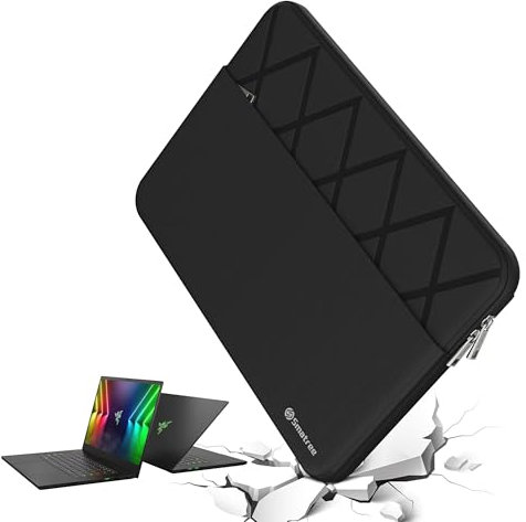 Smatree 15.6 inch Laptop Sleeve for Razer Blade 15 2023/2022 Laptop, Razer Protective Laptop Case with Accessory Pocket, YKK Zipper, Patended Super Corner Design (E614)