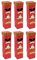 Tradineur - Pack de 6 Cajas para Botella de Vino - Diseño Navideño - Fabricación en cartón Resistente Guardar navidades - Color Rojo y Verde