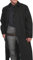 RUAZUA Men's western gunfighter cowboy old Vest mens black denim Cotton long coat duster Full Length Jackets, Balck Cowboy Coat, L