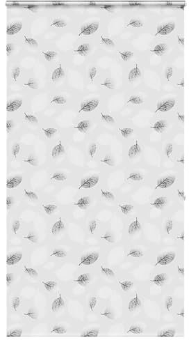vidaxl shower roller blind 120x240 cm - water-resistant peva material - grey modern bathroom decor - space-saving cassette design