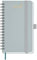 BEZEND 18-Monate Taschenkalender 2025 2026 klein (Juli 25-Dez 26), Kalender 25/26 Wochenplaner A6 1 Woche 2 Seiten mit 2 Spalten, Terminplaner Ringbuch 25/26 mit PU-Leder Softcover, Graublau