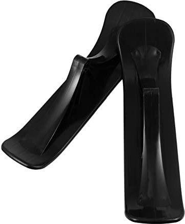 Supvox Schlitten Falt Skateboard für Kick Scooter Verschleißfeste Pe Doppelski Robustes Schneemobil Schlittenzubehör für Outdoor Schnee Schwarz Heavy Duty Ski Aufsatz