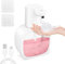 VFANDV 500ml Dispensador de JabóN AutomáTico, USB Recargable Dispensador JabóN Eléctrico, Agua IPX5 Dispensador Jabon 4 Velocidades Ajustables para Cocina Baño Hotel Oficina (Blanco)