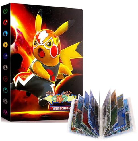 Raccoglitore Carte Pokemon, Album Carte, Porta Carte, Album de Cartes à Collectionner, 30 Pagine e può Contenere 240