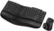 Clavier souris ergonomique sans fil, touche vague Bluetooth/2,4 G, clavier ergonomique avec repose-poignet rembourré, multi-appareils, rechargeable, pour multi-OS, Windows/Mac/Android