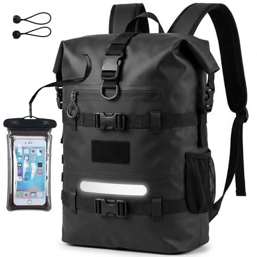 Wasserdichte Tasche, schwarz, Protec Sea – Meer • Berge • Wandern, Komfort eines Rucksacks, Schutz einer wasserdichten Tasche.