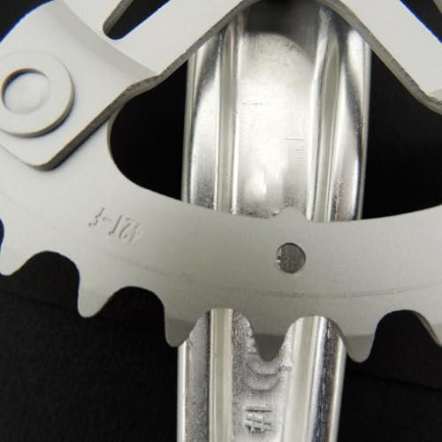 Bielas de construcción de acero para bicicletas antiguas con platos extraíbles en proporciones 36T, 40T y más (40T)