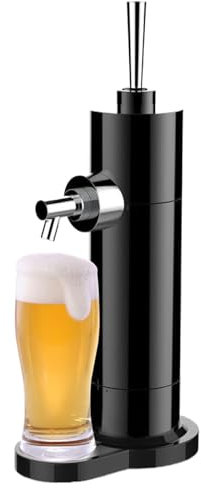 Máquina y dispensador de espuma de cerveza, sistema de barril de cerveza enlatada, convierte cualquier lata en grifo de cerveza perfecto para barras para amantes de la cerveza y cumpleaños de hombres