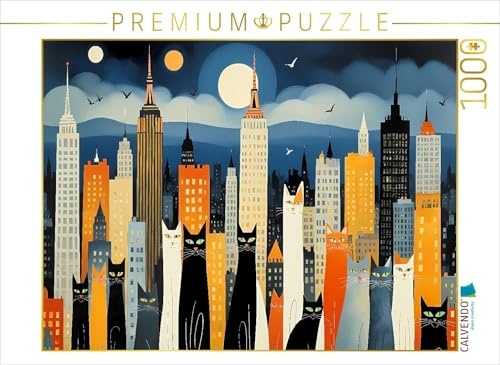 Puzzle · Katzen - Schnurren in der Stadt | 1000 Teile · Lege-Größe 64 × 48 cm · CALVENDO Puzzle