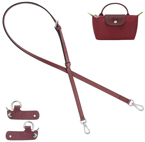 jiesinlov Rindsleder Taschen Riemen Umrüstsatz Ersatz verstellbaren Crossbody Schultergurt für Le Pliage XS Mini Pouch