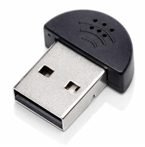1 microfono USB 2.0 portatile, microfono vocale, audio MIC, adattatore per computer PC, nero