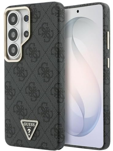 CG MOBILE Guess 4G Triangle Logo kompatibel mit MagSafe Hülle für Samsung Galaxy S26 Ultra (Schwarz)