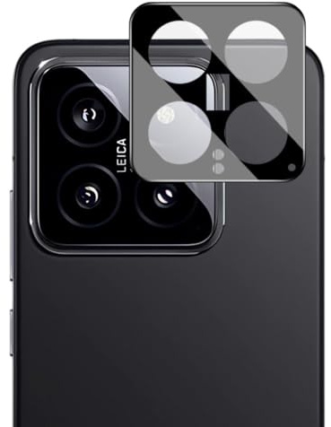 Techsuit Kameraschutz für Xiaomi 14 mit 9H Härte, Kristallklar, Kratzfest, Anti Fingerabdruck, Einfache Installation, Full Camera