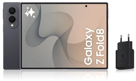 Samsung Galaxy Z Fold8, Smartphone Pliable 5G, 256 Go, Graphite, Version FR | Téléphone Portable Android avec Galaxy AI, Écran Adapté aux Contenus Multimédias, Double Capteur 50 MP, Batterie 4800 mAh