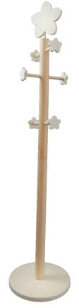 Garderobe.Kleiderständer. Naturholz, zum Bemalen. Kunsthandwerk. Basismaße: 30 cm. Höhe: 120 cm