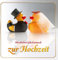 EDITION COLIBRI Glückwunschkarte: Lustige Enten-Hochzeitskarte mit Umschlag, witzige Glückwunschkarte zur Hochzeit mit Quietsche-Enten als Brautpaar (10818DE)