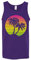 Palmen Sonnenuntergang – Sommerurlaub, tropischer Strand, Tanktop, Violett, XX-Large