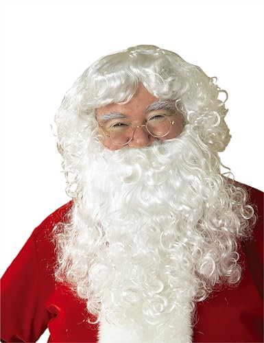 Rubies Perücke und Bart mit Schnurrbart, Weihnachtsmann